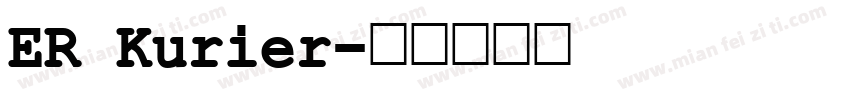 ER Kurier字体转换